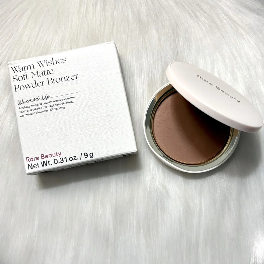Rare Beauty💄Warm Wishes Soft Matte Powder Bronzer Warmed Up Light Brown NIB
